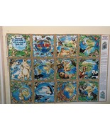 Fabric Panel to Make a Cloth Book Animals Around the World - $5.00