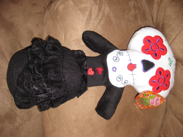 halloween skeleton plush