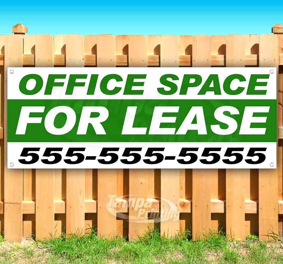 OFFICE SPACE FOR LEASE CUSTOM PH # Advertising Vinyl Banner Flag Sign