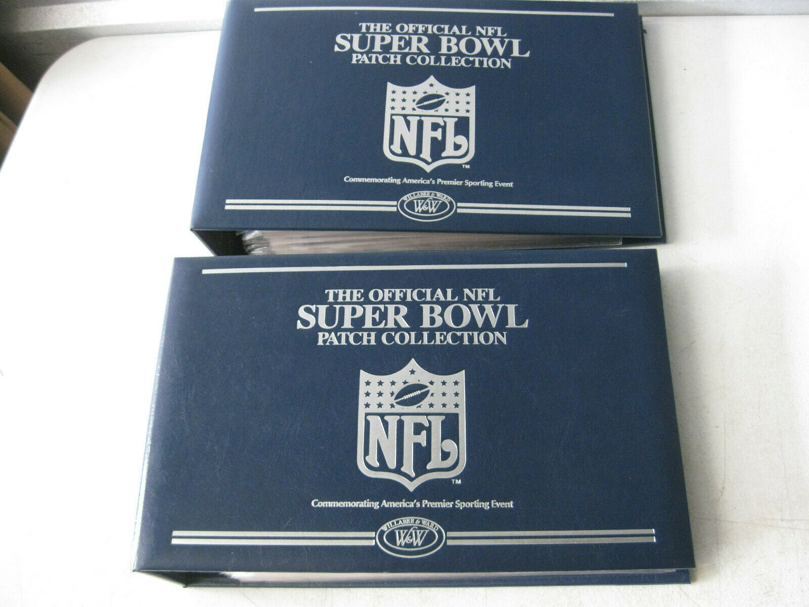 1967 - 2005 The Official NFL Super Bowl Patch Collection 2 binders ...