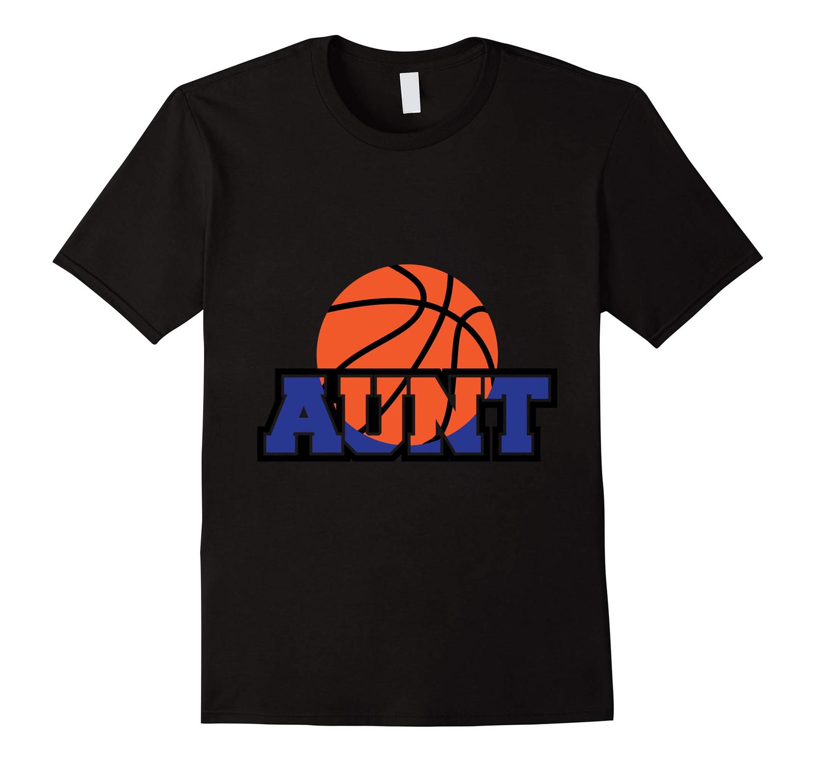 New Tee - Basketball Aunt T-Tee | Cool Aunt Basketball Fan Tee Men - T-Shirts