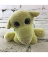 Suprizamals Mini Plush Yellow Pink Glitter Eyes Stuffed Animal Soft Toy  - $9.89
