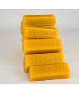 4 -1 OZ BARS OF REAL 100% PURE BEESWAX FILTERED BLOCKS sold by USA beeke... - $3.99