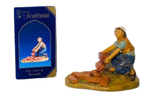Primary image for Fontanini Benaiah Bricklayer 5" Figurine Limited Edition 65271S Hand Signed