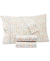 3PC Whim by Martha Stewart Collection Orange 100% Cotton Twin Sheet Set - $119.99