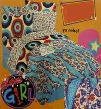 Glam Girl Rebel Retro Paisley Full Comforter Sheets Shams 7PC Bedding Set New - $96.18