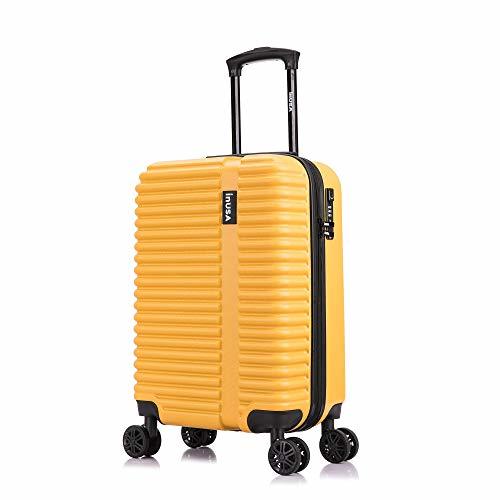 InUSA Hardside 20 Inch Carry On Spinner Luggage with Ergonomic Handles and TSA L
