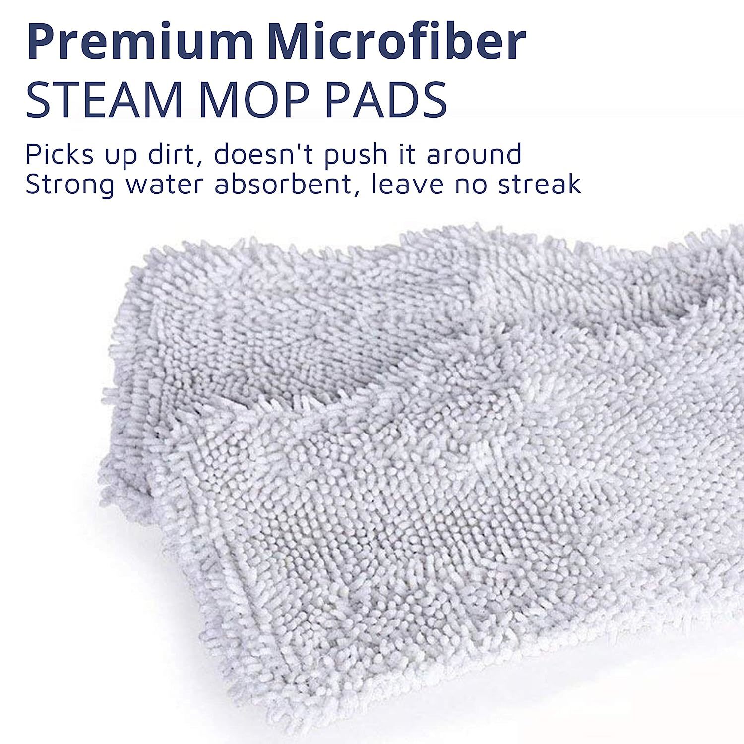 Flammi Microfiber Replacement Mop Pad for PurSteam ThermaPro 10-in