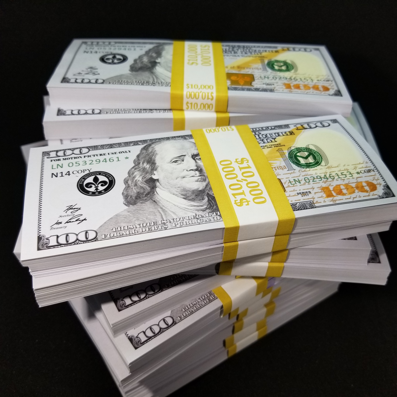 100 x $5 NOVELTY DOLLARS FROM UK Copy USA U.S Fake Money Fun Pretend Prop 