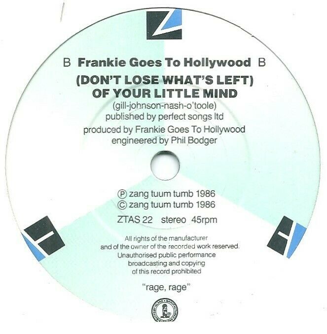Frankie Goes To Hollywood Rage Hard
