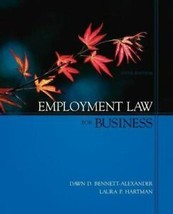 Employment Law for Business by Bennett-Alexander, Dawn, Hartman, Laura - $19.91