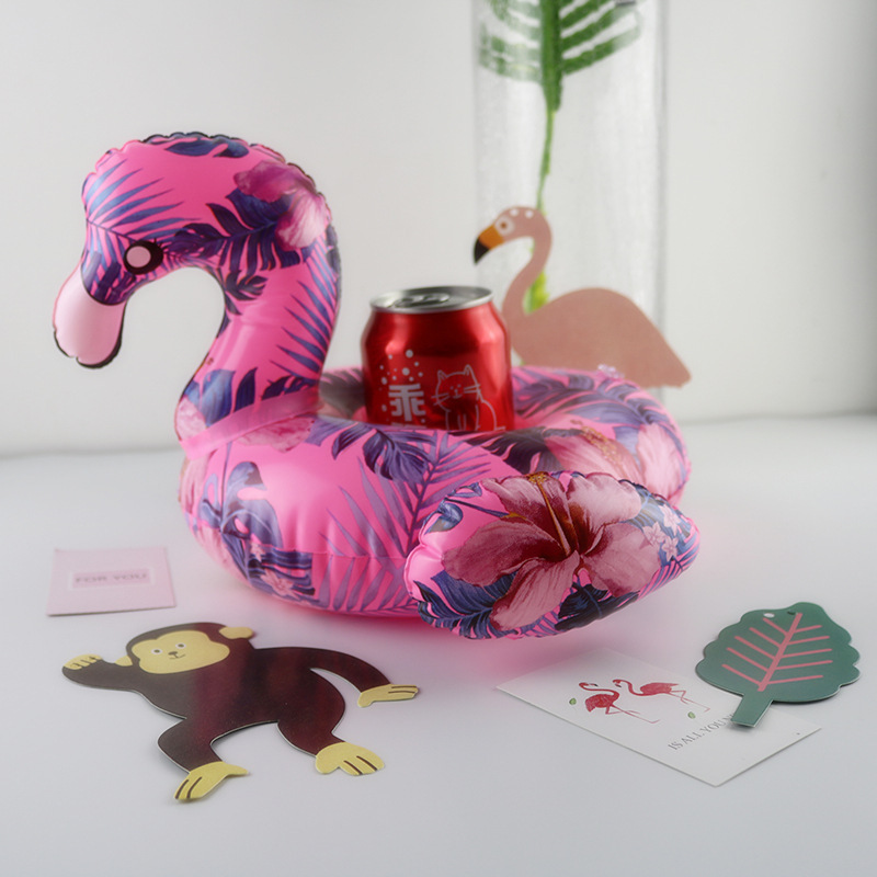 blow up flamingo drink holder