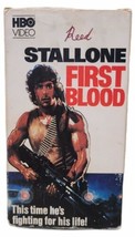 VHS TAPE USED RAMBO First Blood 1982 Sylvester Stallone HBO Video Movie RARE
