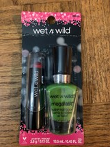 Wet N Wild Lipstick + Nail Polish Set Red/Green - $8.70