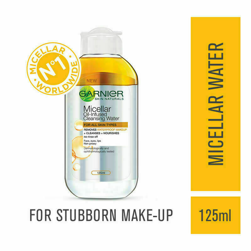 Garnier Skin Naturals, Micellar Oil-Infused Cleansing Water, 125ml (Pack of 1)