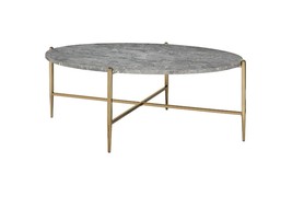 Acme Tainte Coffee Table - Faux Marble &amp; Champagne Finish - $498.00