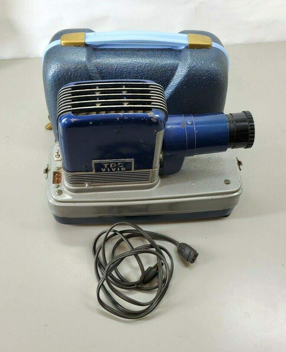 Vintage TDC VIVID SHOWPAK 300 Slide Projector Model 123, Made in