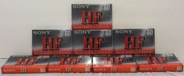 Lot of 8 NIP HF High Fidelity 60 Minute Blank Audio Cassette Tapes Normal Bias - $25.24