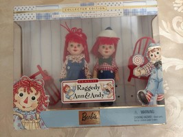 BARBIE COLLECTIBLES kELLY &amp; TOMMY DOLLS AS RAGGEDY ANN &amp; ANDY 4½&quot;  Set - $19.97