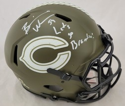 BRIAN URLACHER SIGNED BEARS FS STS SPEED AUTHENTIC HELMET "LETS GO BRANDON" BAS image 1