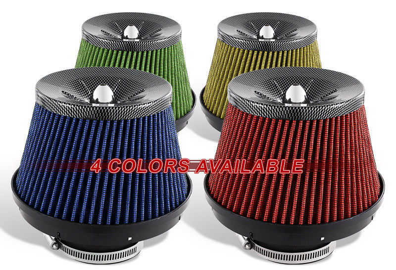 3/" MESH GREEN MUSHROOM GAUZE TURBO SHORT RAM COLD AIR INTAKE AIR FILTER