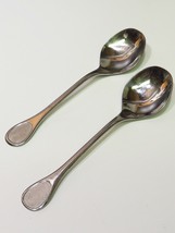 Set of 2 Happy Day by Furst Furosil Germany Plain Stainless Round Soup S... - $21.78