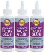 Aleene&#39;S Quick Dry Tacky Glue, 4 FL OZ - 3 Pack, Multi - $12.29