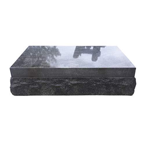 Granite Headstone Stardust Black Bevel Slant Monument 24" x 12" x 9" MN308 Headstones, Grave