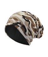 Winter Scarf Cap Camouflage Hood Cap Unisex Slouchy Beanie Hat, Light Ca... - $21.54