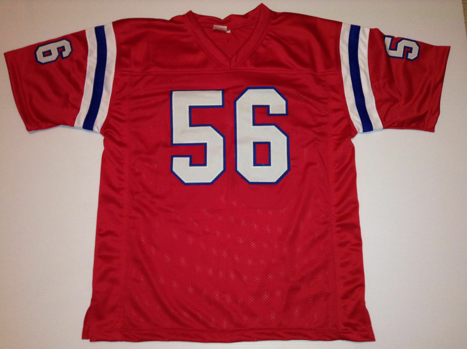 UNSIGNED CUSTOM Sewn Stitched Andre Tippett Red Jersey M, L, XL, 2XL