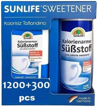 1500 pcs Sunlife Sübstoff Sweetener Tablets Sugar Free Made in Germany Exp.2023 - $17.25