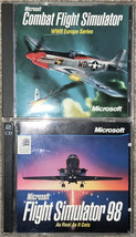 Microsoft Flight Simulator  98 &amp; Combat, WWII Europe (Microsoft, 1997-98) - $18.69