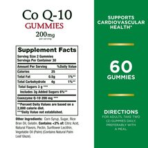 Natures Bounty CoQ10 Gummies, Supports Heart Health, CoQ10 200mg, Peach Mango F image 4
