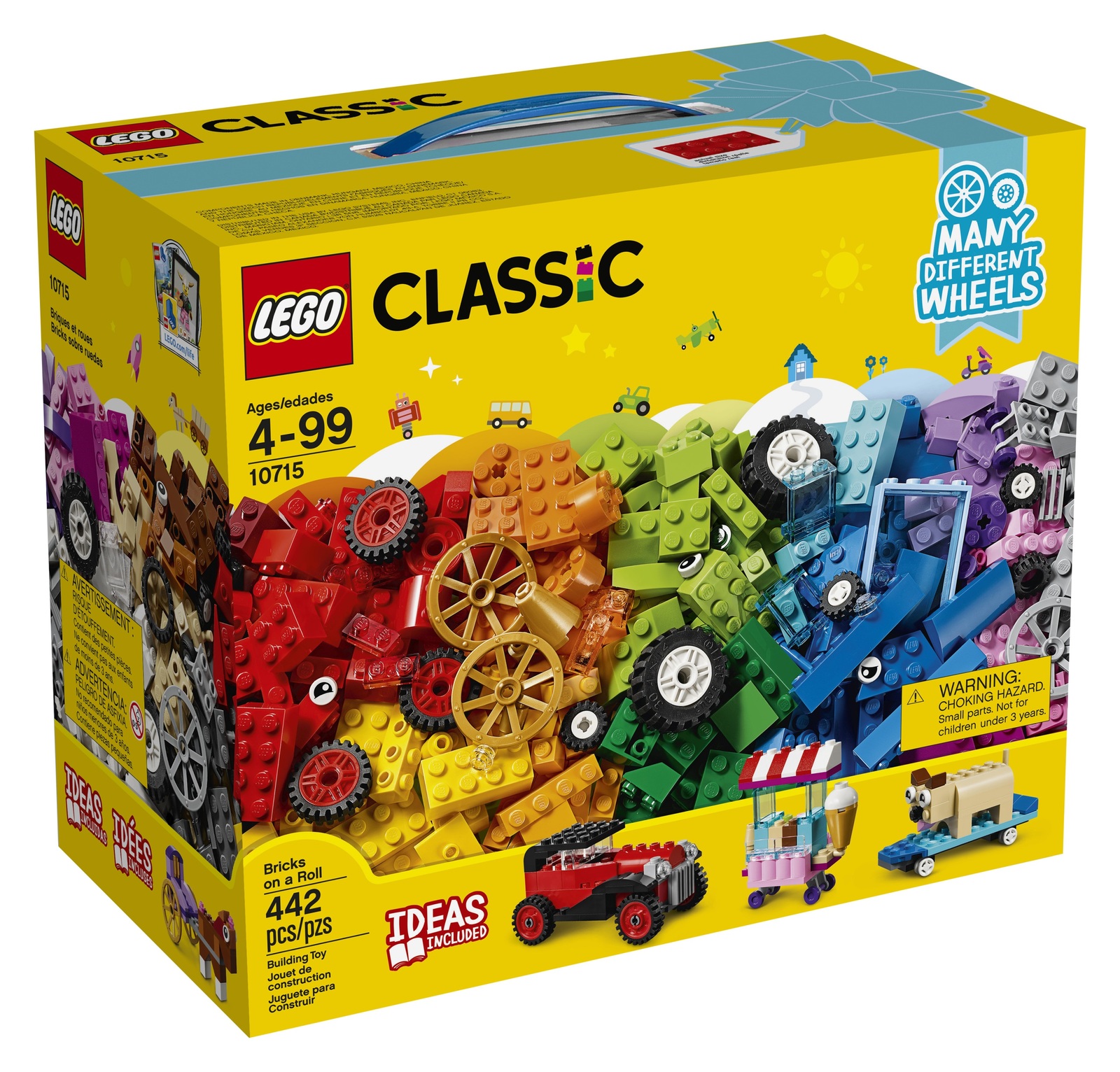 LEGO Classic Bricks on a Roll 10715 Building Blocks Kids Play Toys (442 Pieces)