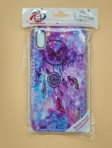 Purple & Blue Native Butterfly Hard Case for Apple iPhone XS Max - Hybrid USA - $8.89