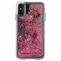 Case-Mate iPhone X Rose Gold Waterfall Clear Plastic Protective Phone Case NEW - $7.50