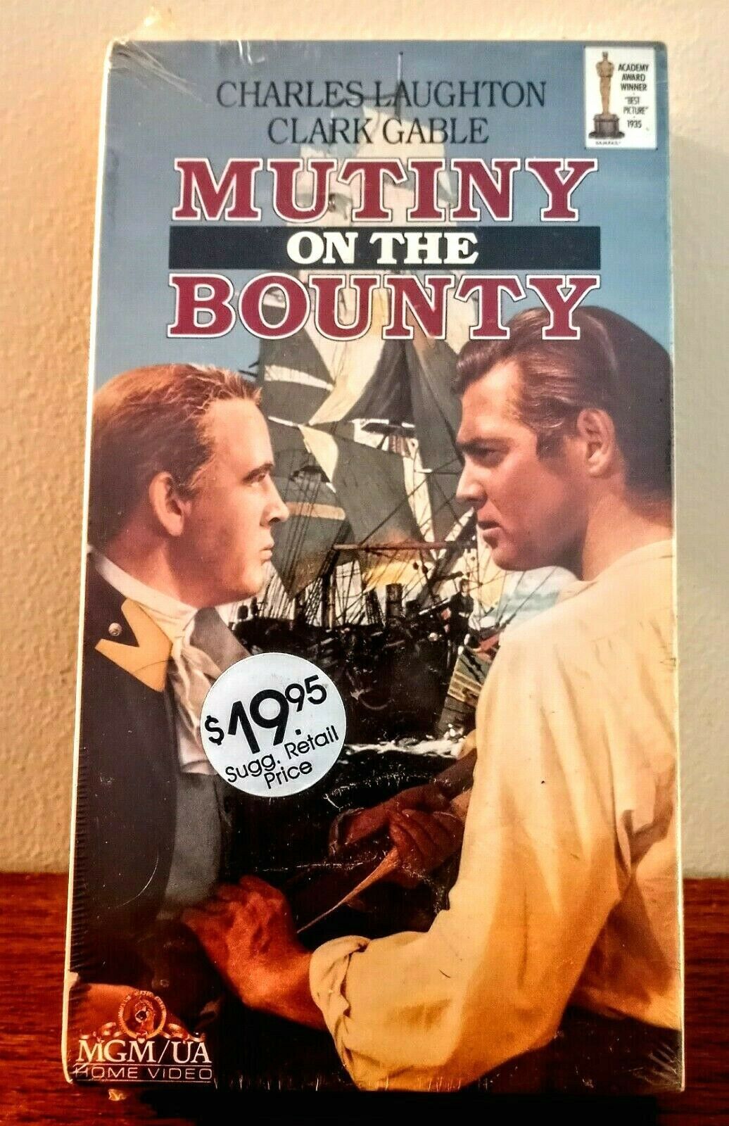 MUTINY ON THE BOUNTY CLARK GABLE 1935 Academy Award Winner NEW MGM VHS ...