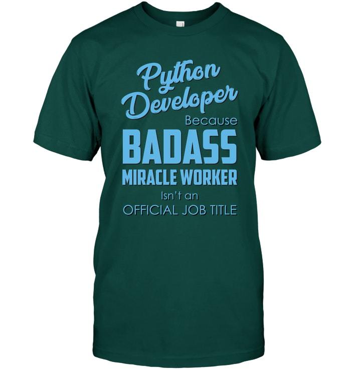 python developer t shirt