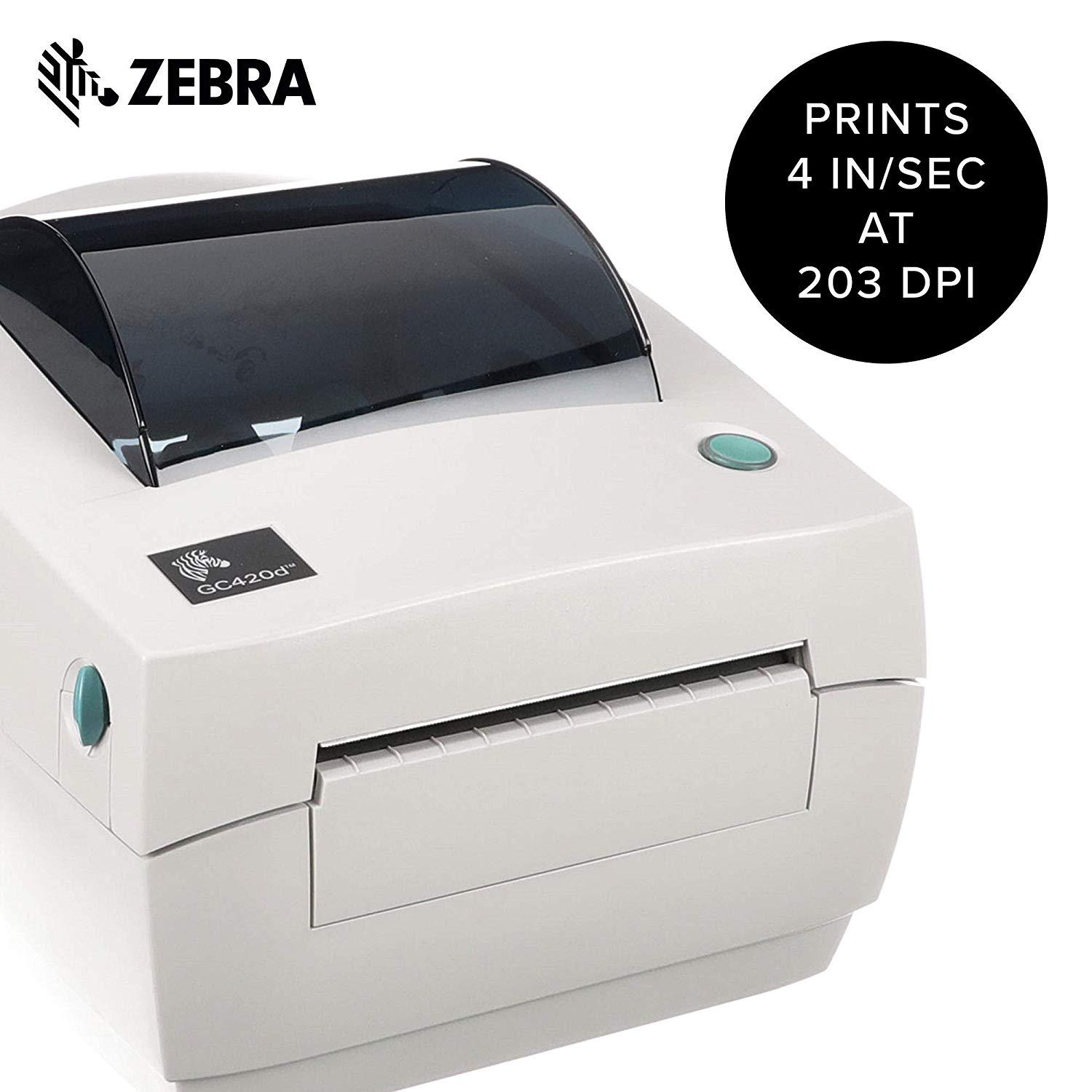 Zebra Gc420d Direct Thermal Desktop Label Printer Gc420 200510 000 Printers 5331