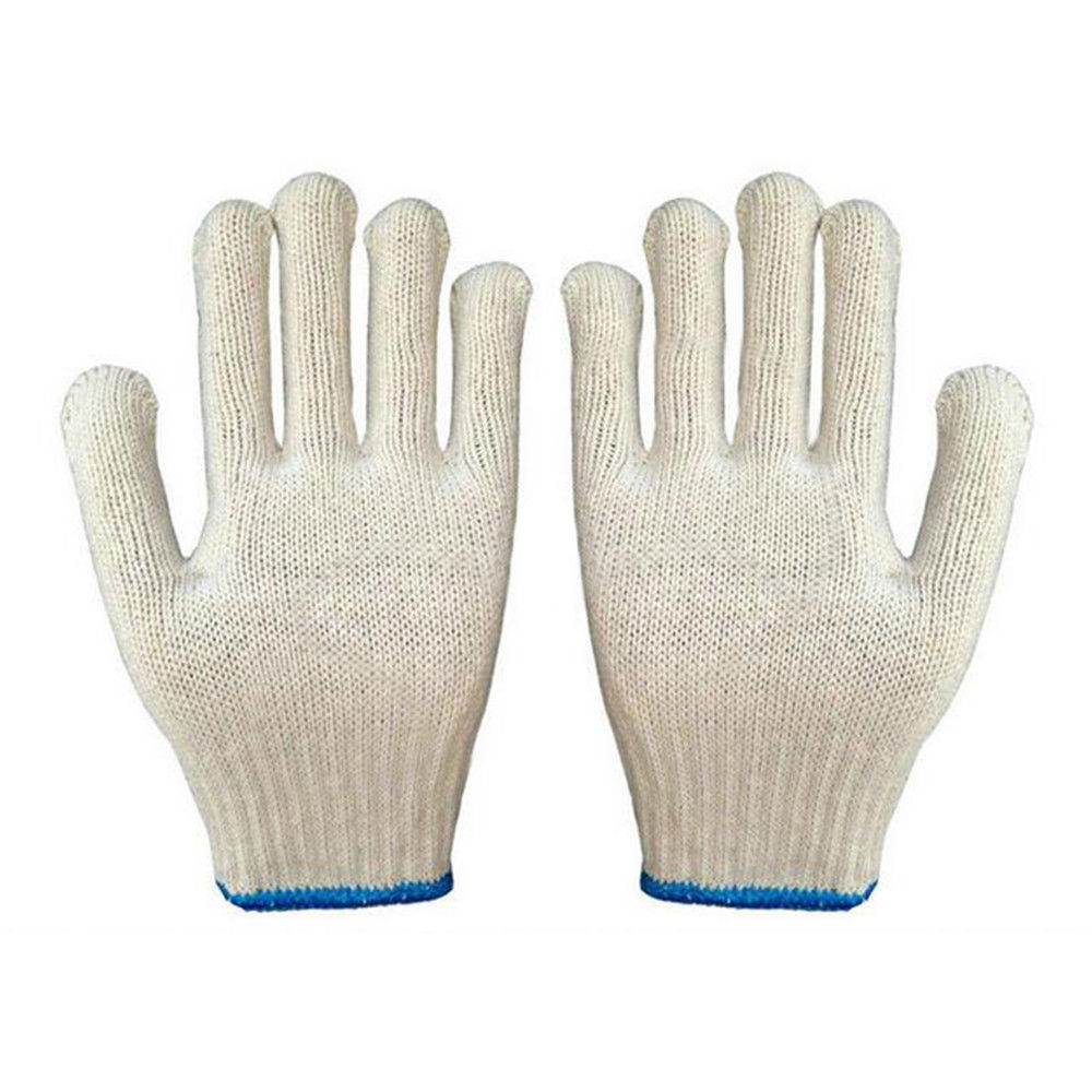 1 pair Work Universal Protection Cotton Yarn Thick Gloves 24cm Gloves