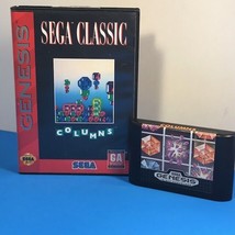 Columns (Sega Genesis, 1990) CLASSIC VIDEO GAME VINTAGE ORIGINAL CASE BOX  - $18.76