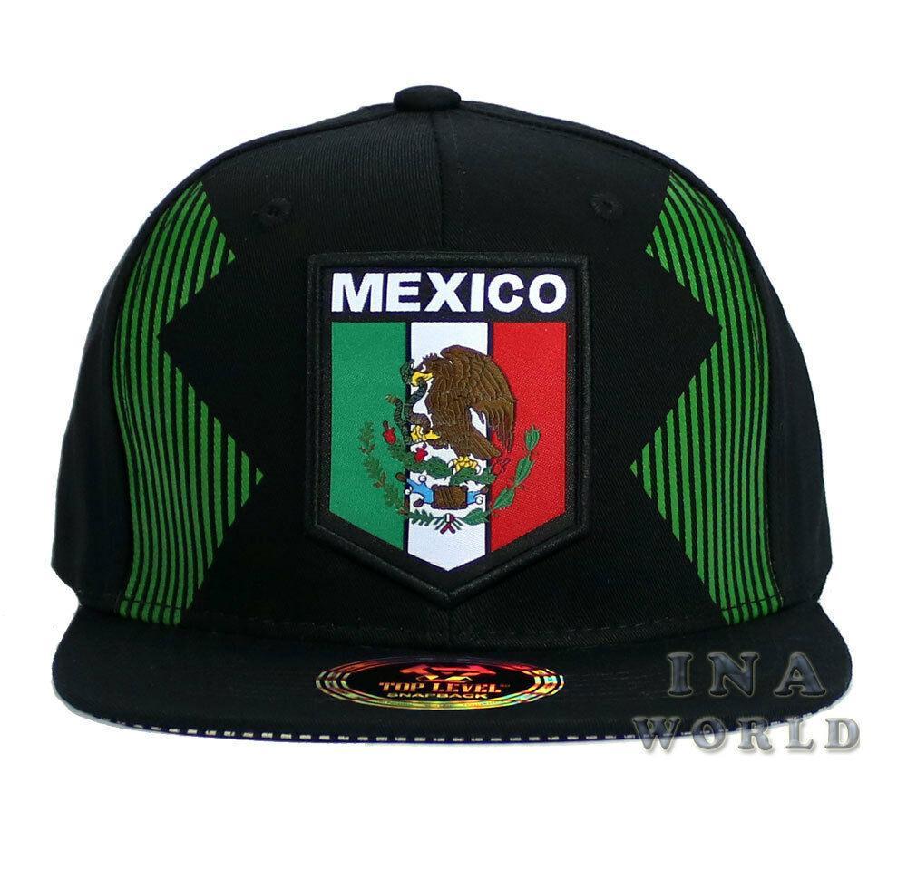 MEXICAN hat MEXICO Flag Embroidery Cotton Snapback Flat bill Baseball