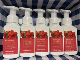 5x Bath & Body Works Gentle & Clean Foaming Hand Soap 8.75 Fl Oz Apple Hibiscus - $34.55