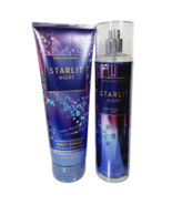 STARLIT NIGHT Bath &amp; Body Works Set Fragrance Mist Body Cream 8oz New Fa... - $19.79