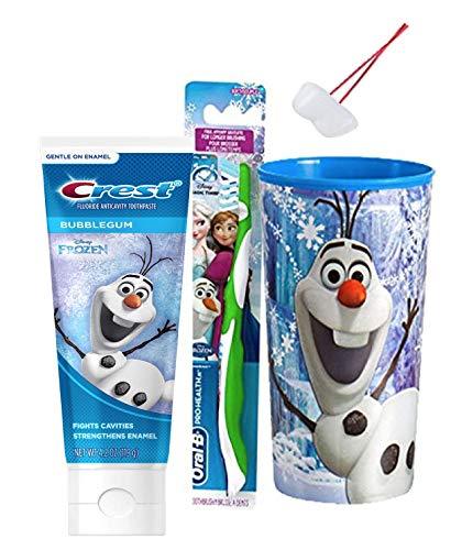 Disney FrozenOlaf Inspired Bright Smile Oral Hygiene Bundle (1) Olaf Soft Manu