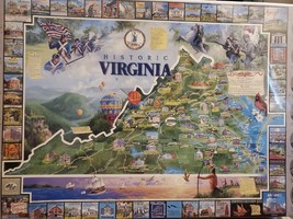 HISTORIC VIRGINIA 1000 piece jigsaw puzzle 1992 White Mountain - $93.49