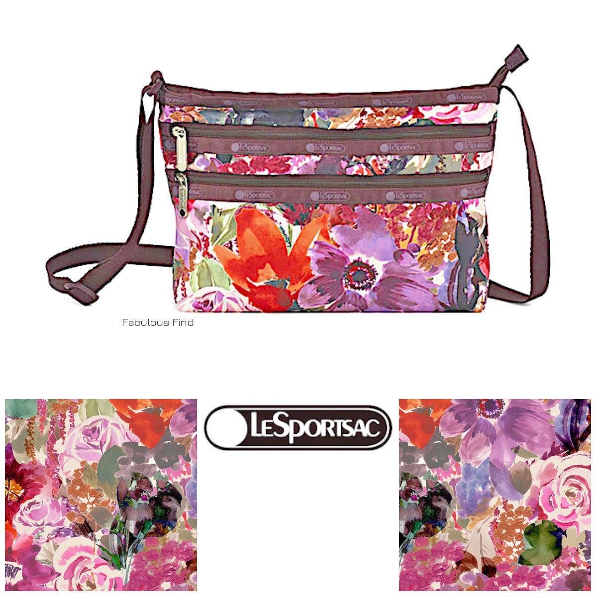 LeSportsac Harmony Floral Quinn Crossbody Bag Free Ship 3352/D985 NWT Watercolor Women's
