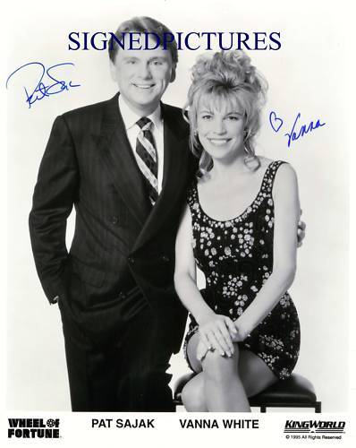 REPRINT VANNA WHITE 2 Wheel of Fortune autographed autograph signed photo 