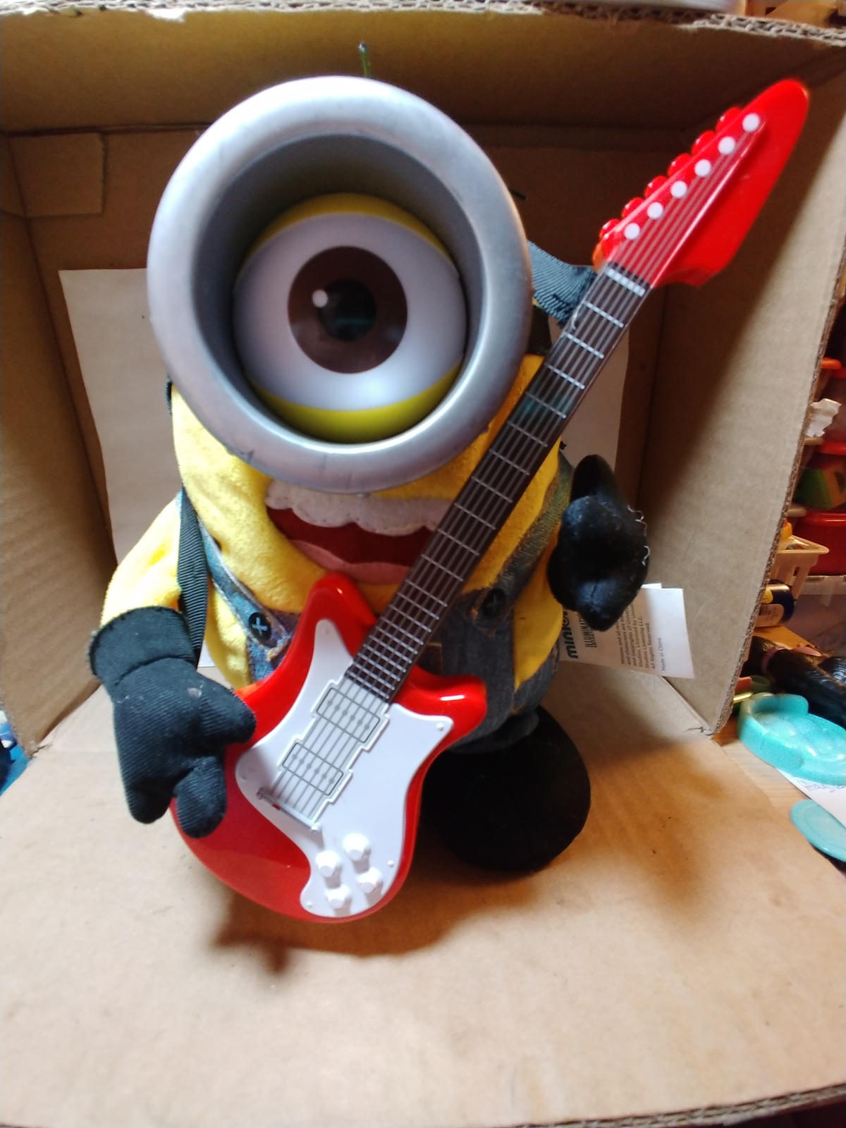 minion with guitar toy