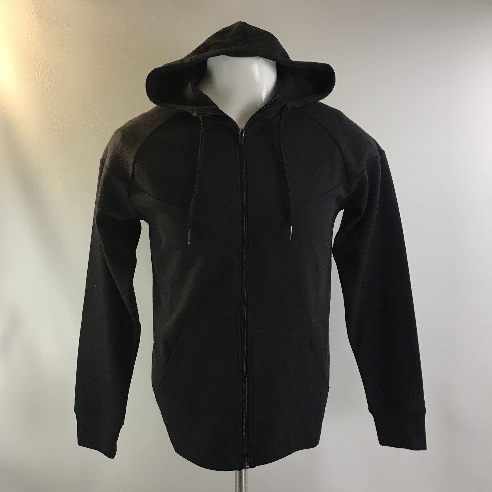 RBX Active Black Fade Resistant Hooded Full Zip Up Jacket Mens Small ...